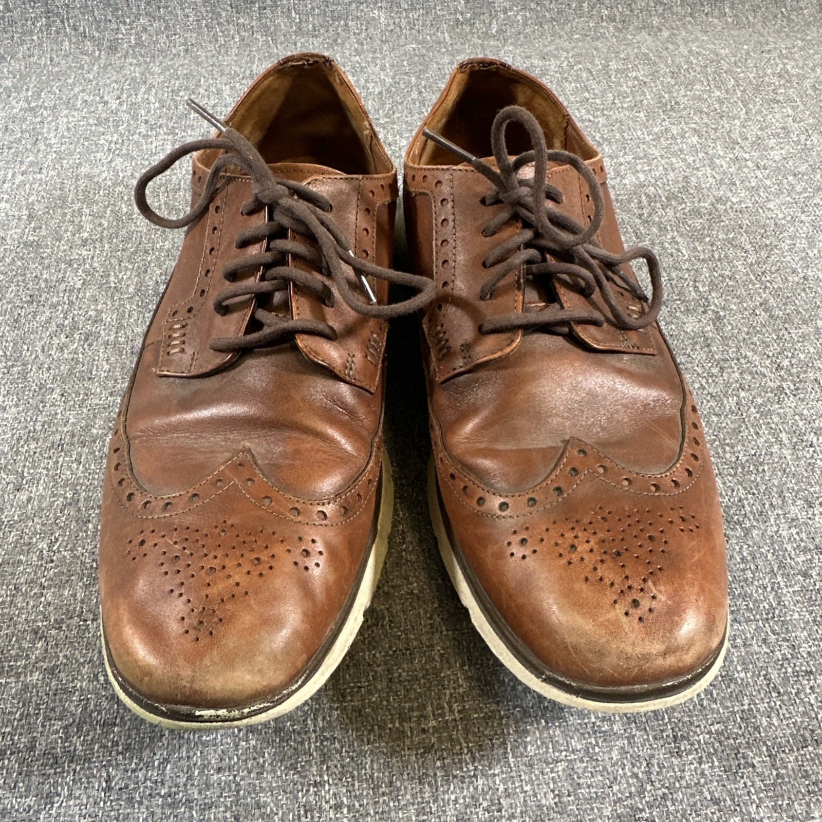 Timberland Earthkeepers Wingtip Oxford Shoes Brown Leather Men's Size 9 A1qbt